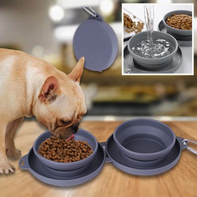 Faltbarer 2-in-1-Tiernapf für Futter und Wasser | WOOFDISH