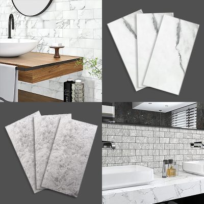 3D Selbstklebende Wandfliesen - 10er Pack, Stein oder Granit | INSTATILE