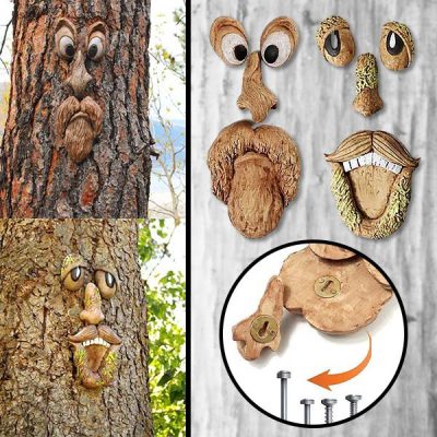 Gartendekoration, Alter lächelnder Mann | SCULPTURE