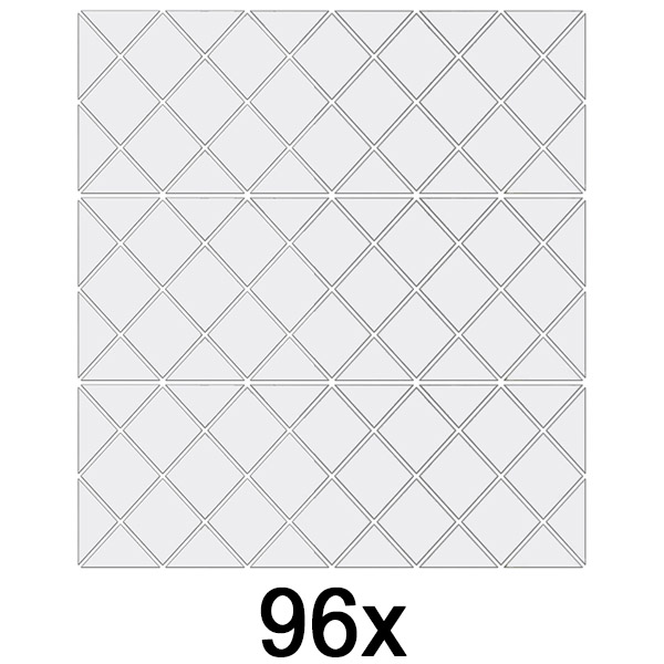 3x Spiegel Wandaufkleber (32 Stück) | WALLGEM