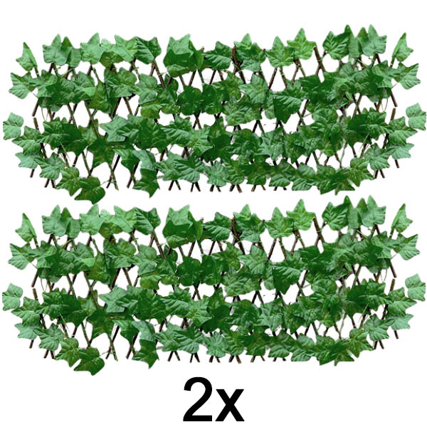 2x Dekorativer und praktischer Zaun für Terrasse und Garten | GREENFENCE