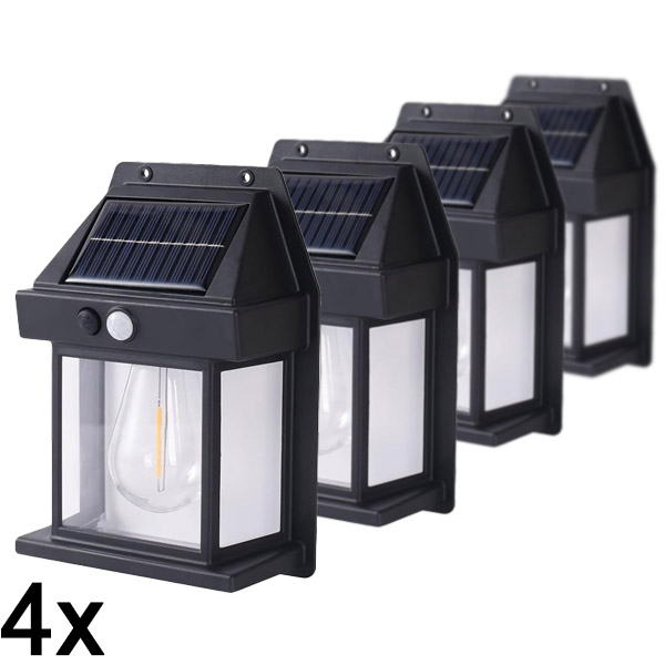 4x Außen-solar-sensor-bewegungsleuchte | FLUXLAMP