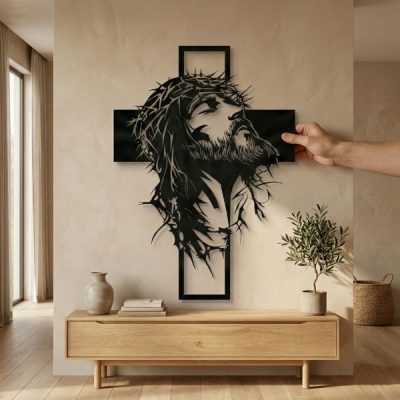 Modernes Metall-Wandkreuz | JESUMET