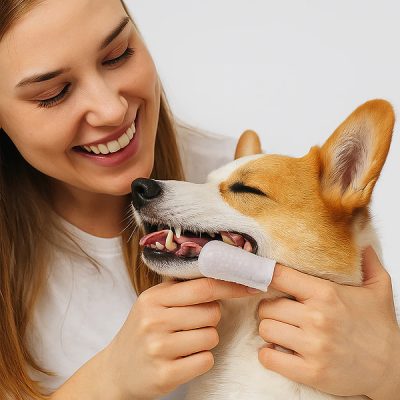 Zahnreinigungstücher für Finger (50 Stück/Set) | PETTOUCH