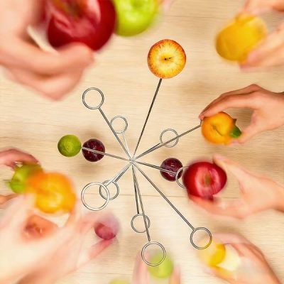 Schwebende Obstschale und Halter aus Edelstahl | EXPLOFRUIT