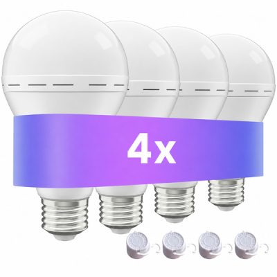 Wiederaufladbare Notfall-Glühbirnen (4er-Set) | EVOBULBS