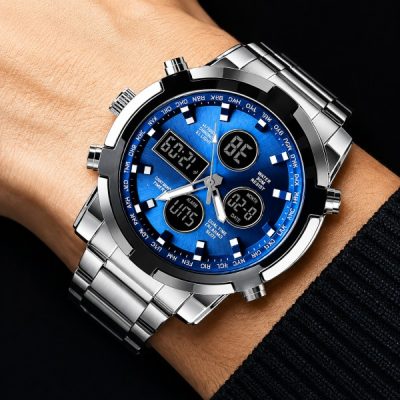 Doppelt angezeigte Stahluhr | WATCHROX