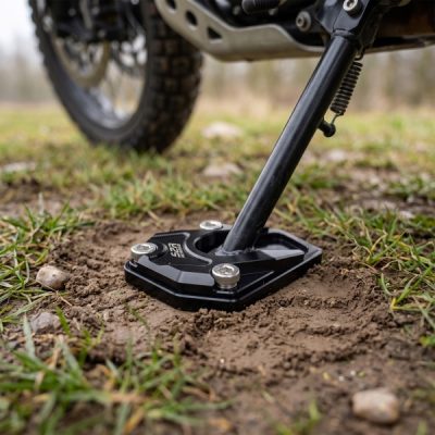 Motorrad-Seitenständer-Parkplatte | BIKEPAD